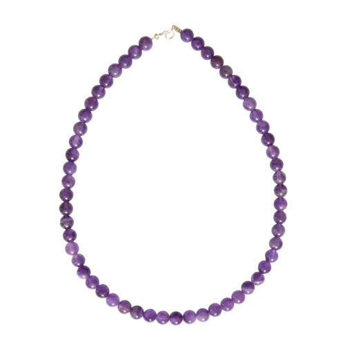 collar amatista piedras bolas 8mm
