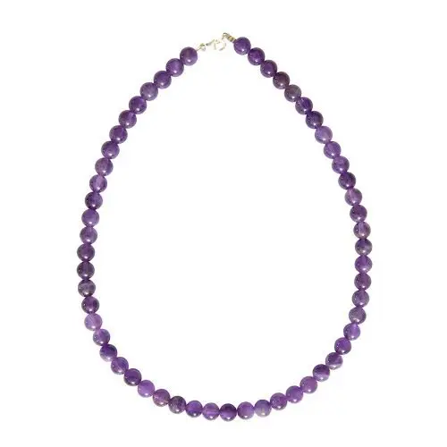 collar amatista piedras bolas 8mm