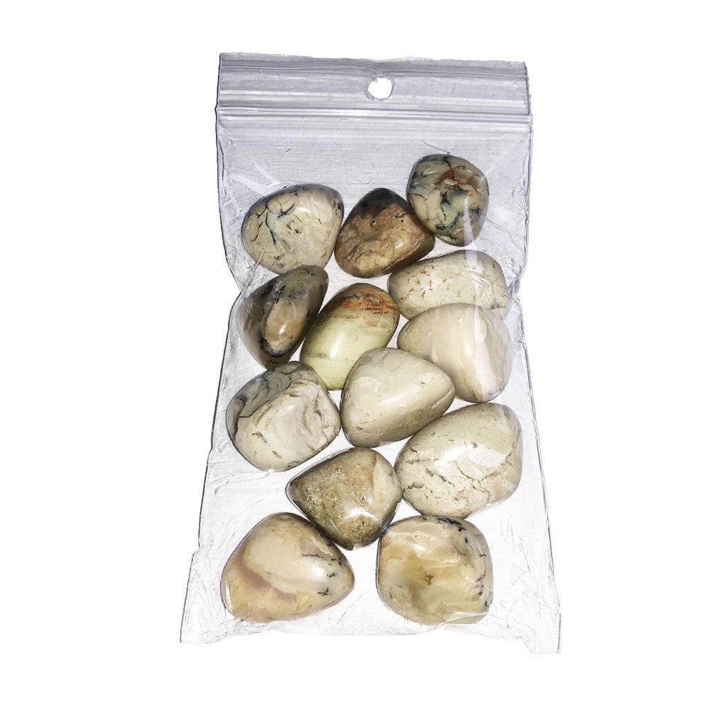 bolsa piedras rodadas ópalo blanco 250grs