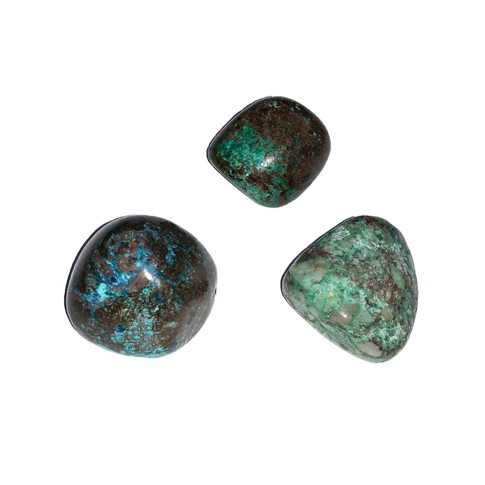 piedra rodada crisocola-turquesa