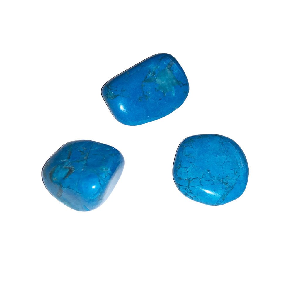 piedra rodada howlita azul