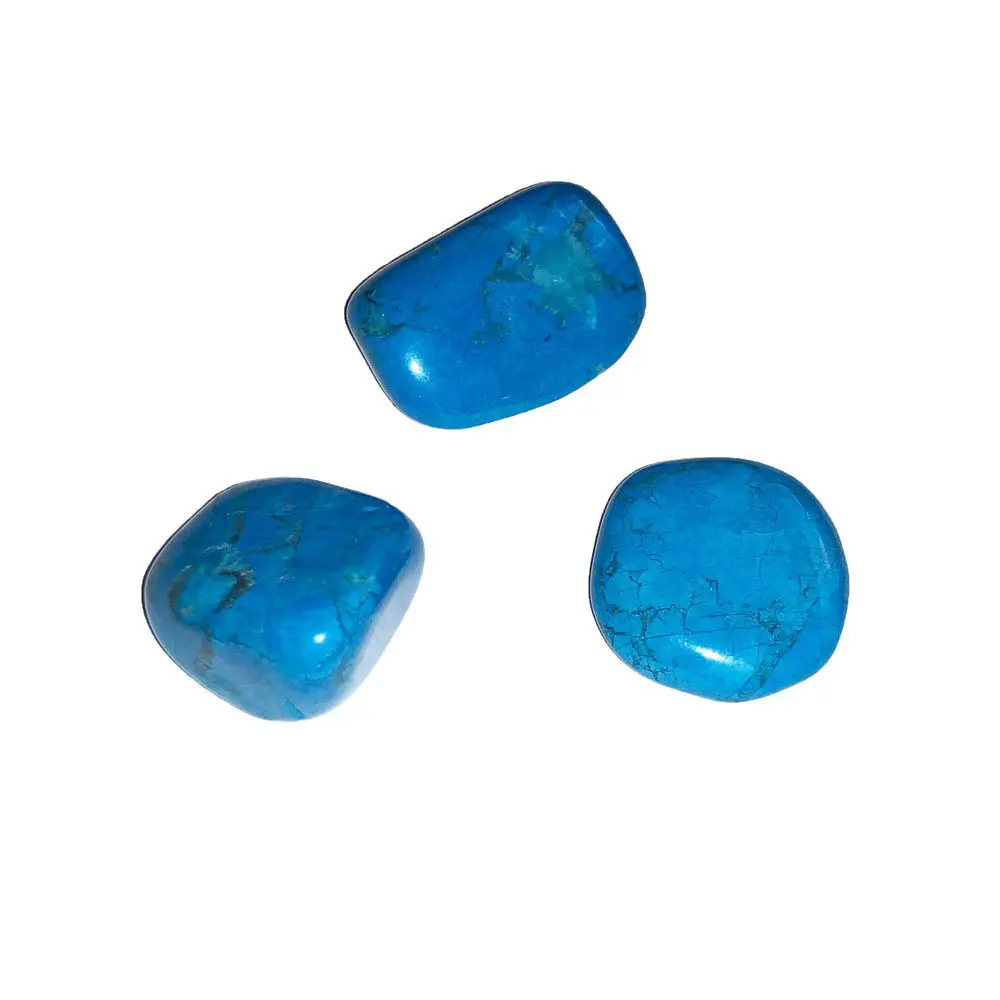 piedra rodada howlita azul