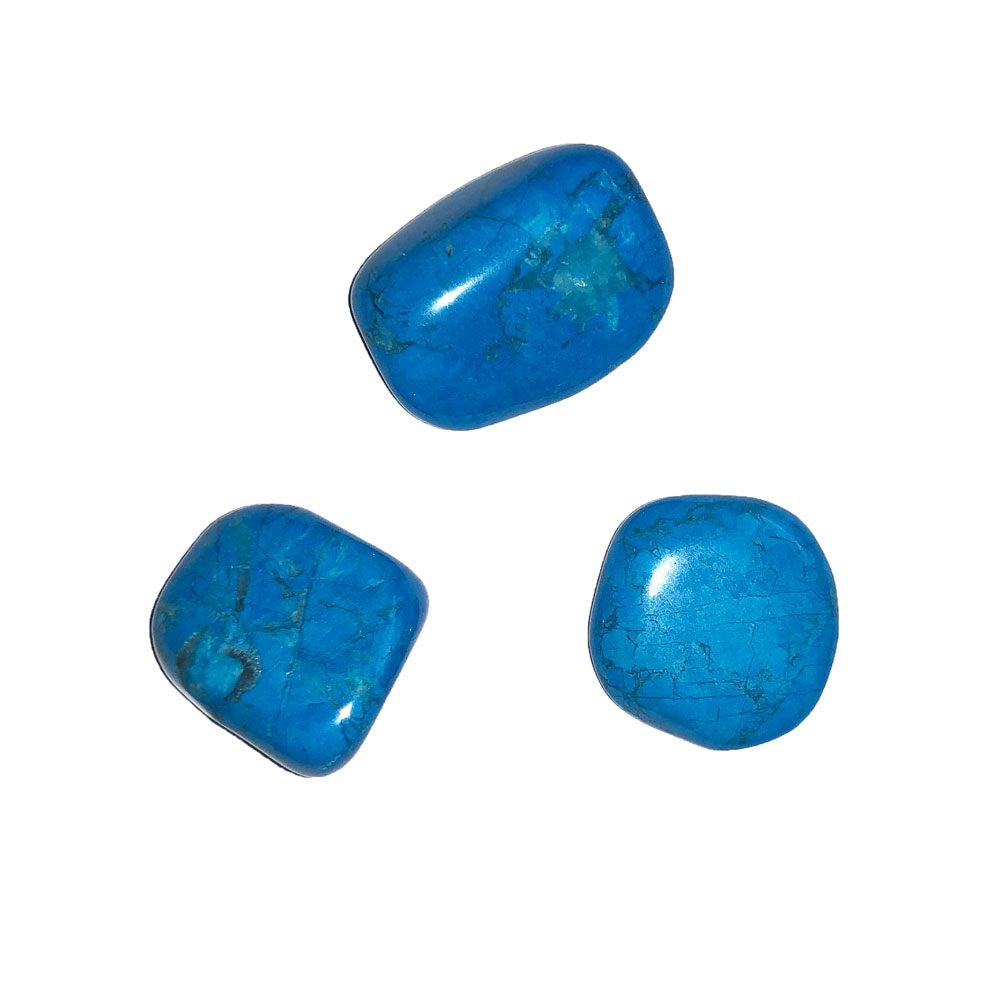 piedra rodada howlita azul