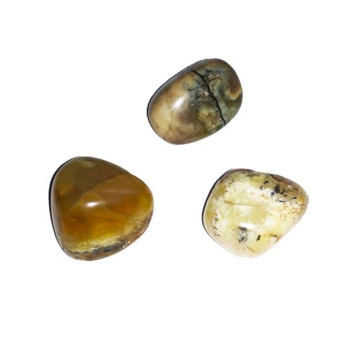 piedra rodada ópalo amarillo