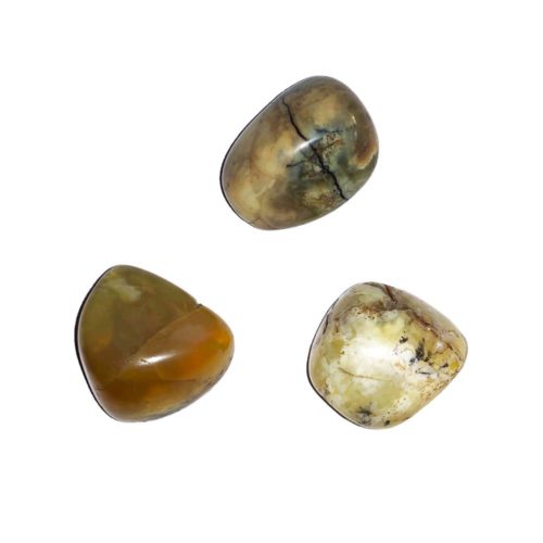 piedra rodada ópalo amarillo