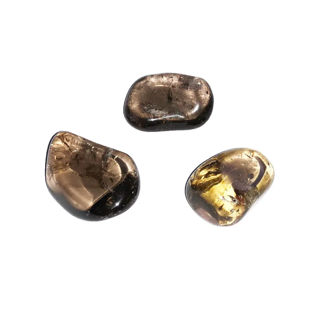 piedra rodada cuarzo ahumado