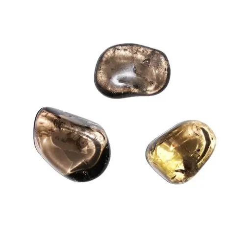 piedra rodada cuarzo ahumado