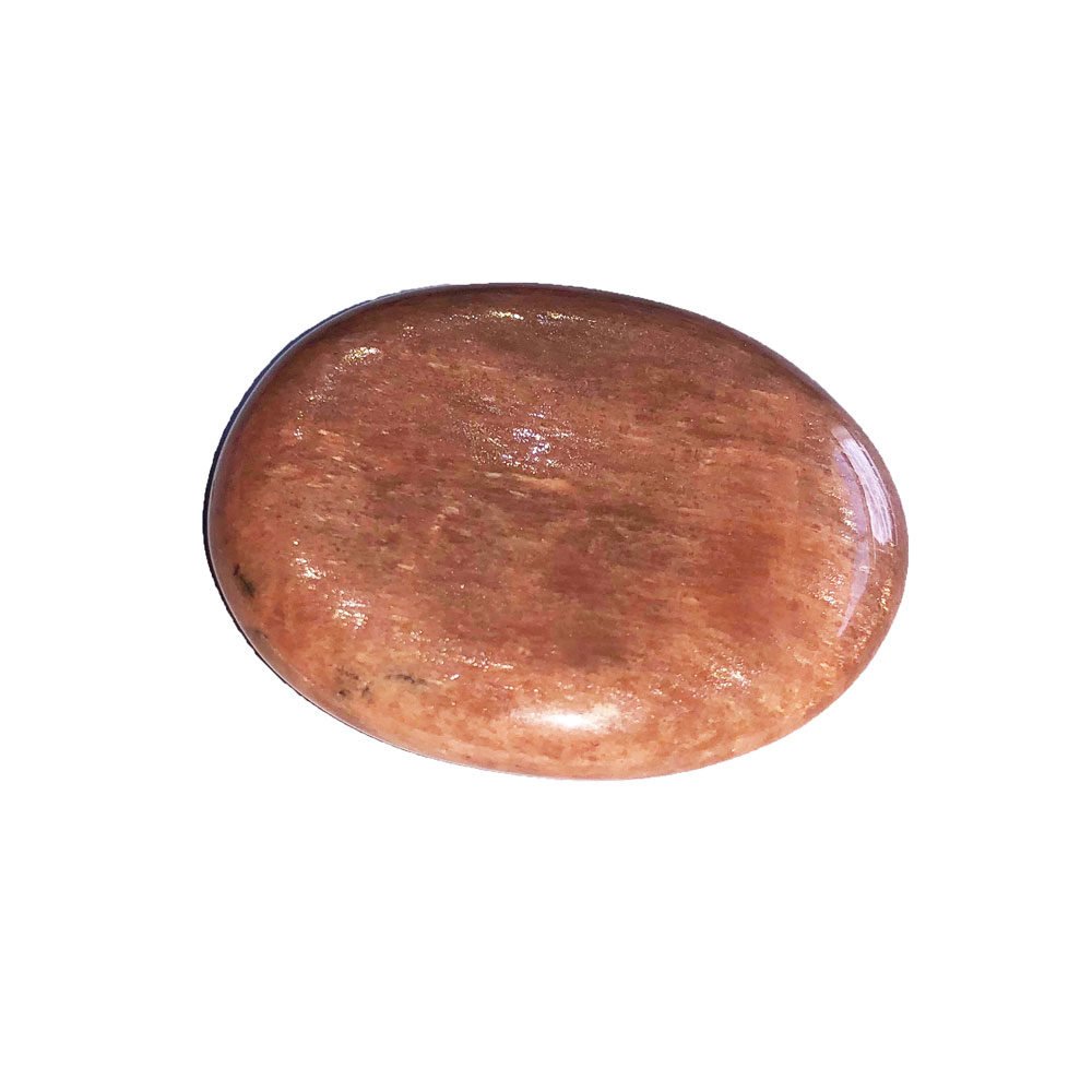 guijarro piedra de luna naranjada