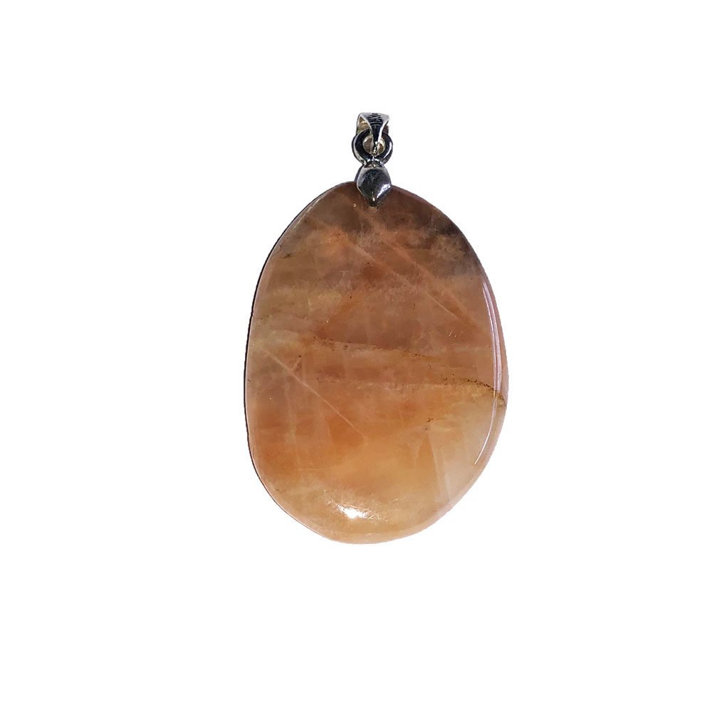 colgante piedra de luna naranja