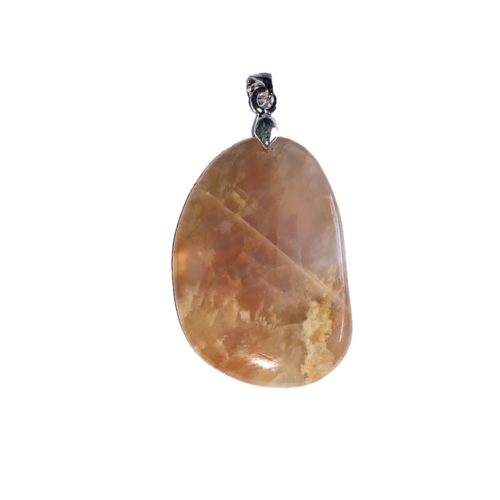 colgante piedra de luna naranja