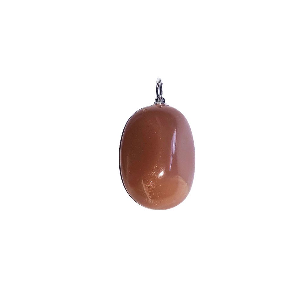 colgante piedra de luna naranja