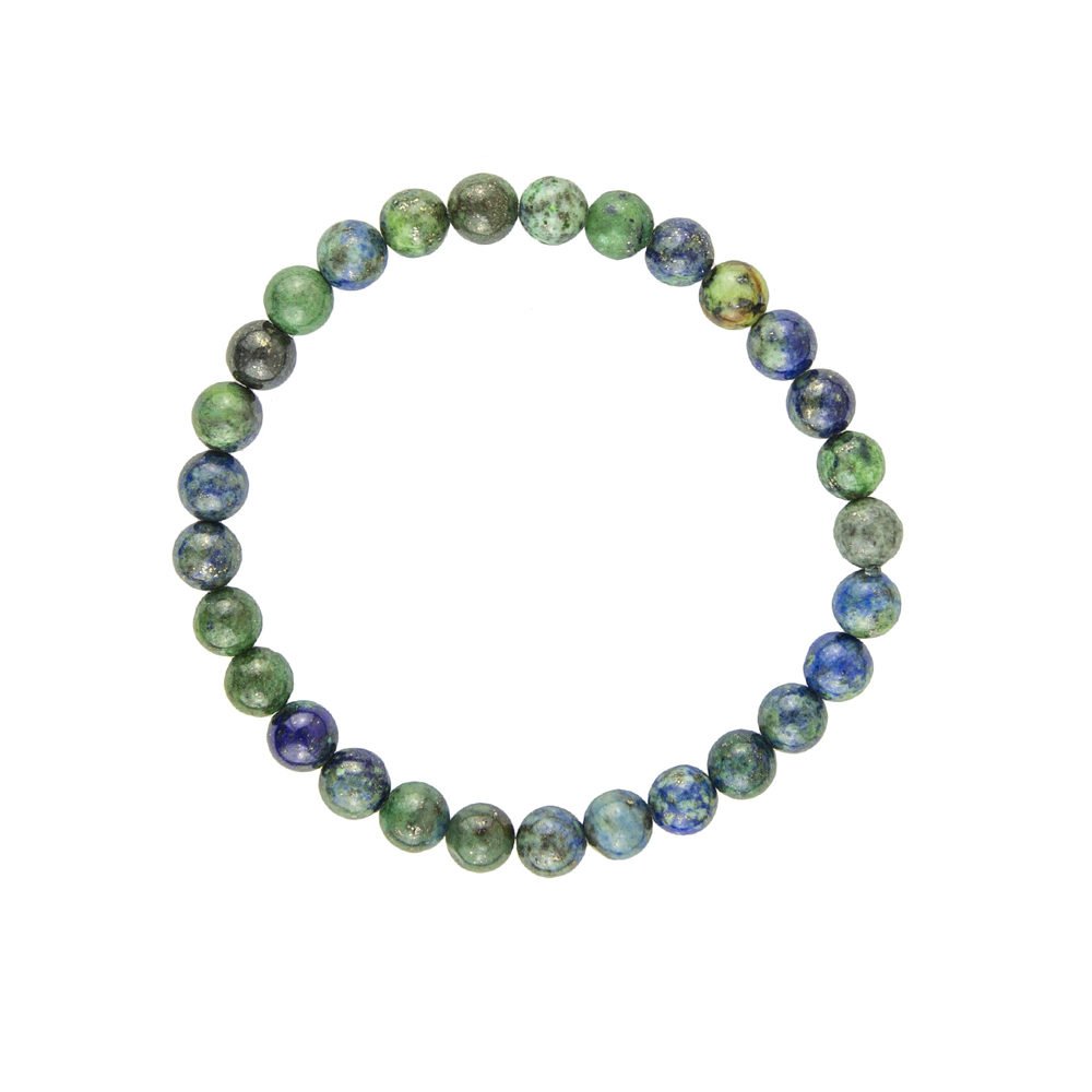 pulsera crisocola piedras bolas 6mm