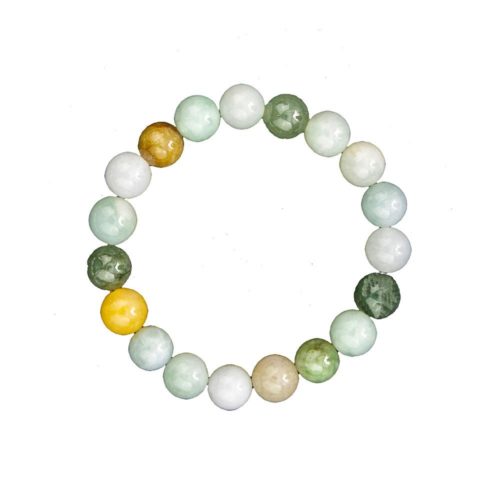 pulsera jade verde piedras bolas 10mm
