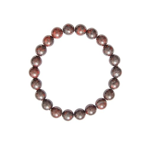 pulsera jaspe brechado piedras bolas 8mm