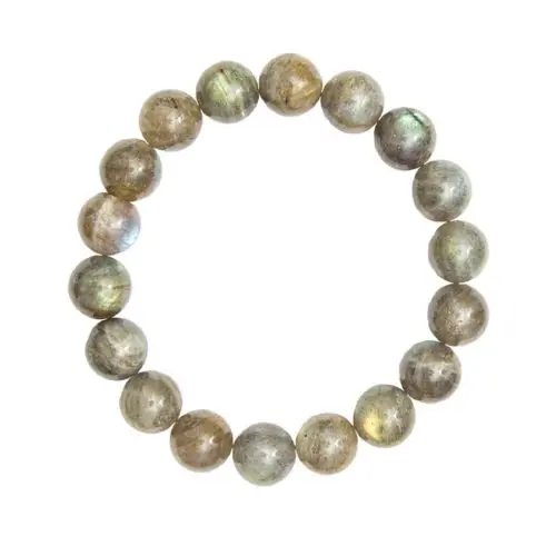 pulsera labradorita piedras bolas 10mm