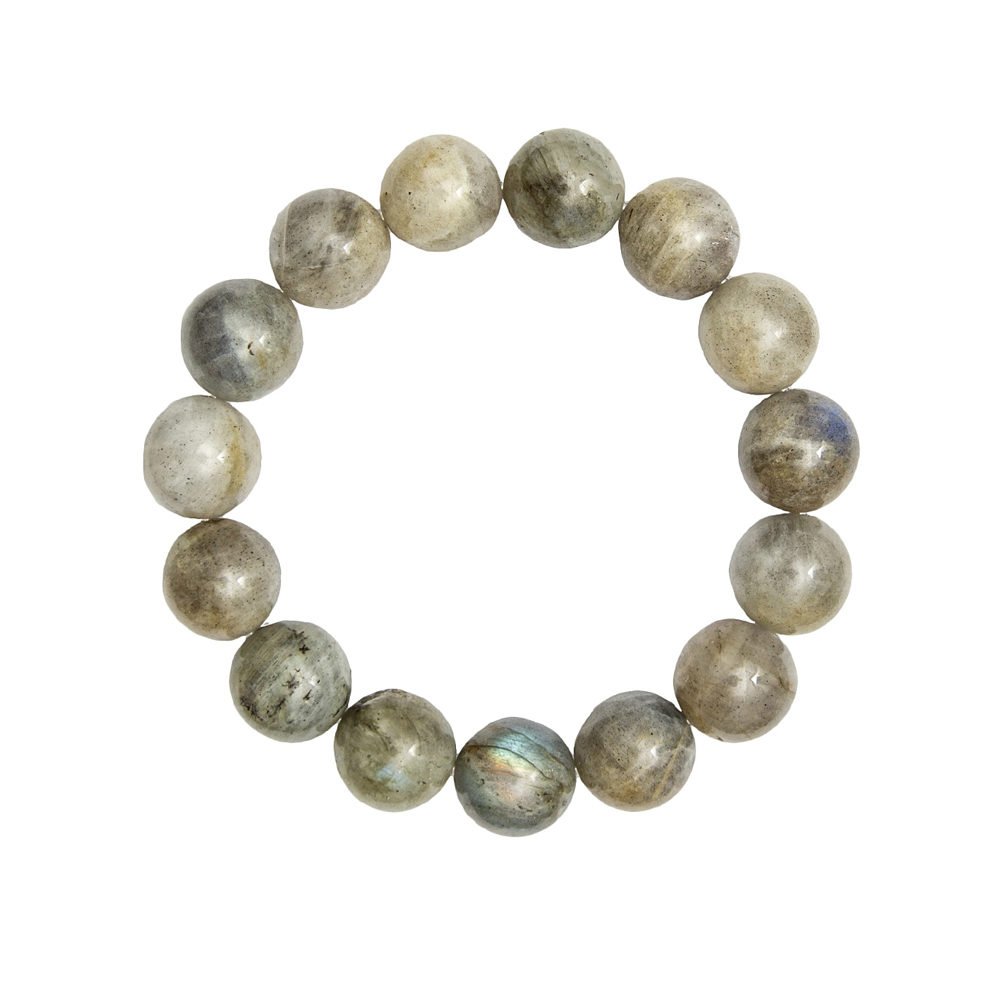pulsera labradorita piedras bolas 10mm