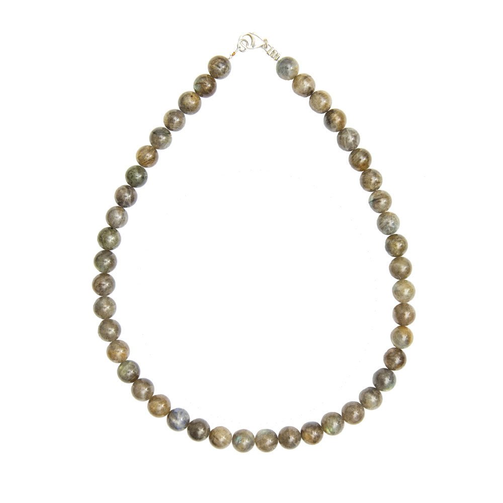 collar labradorita piedras bolas 10mm