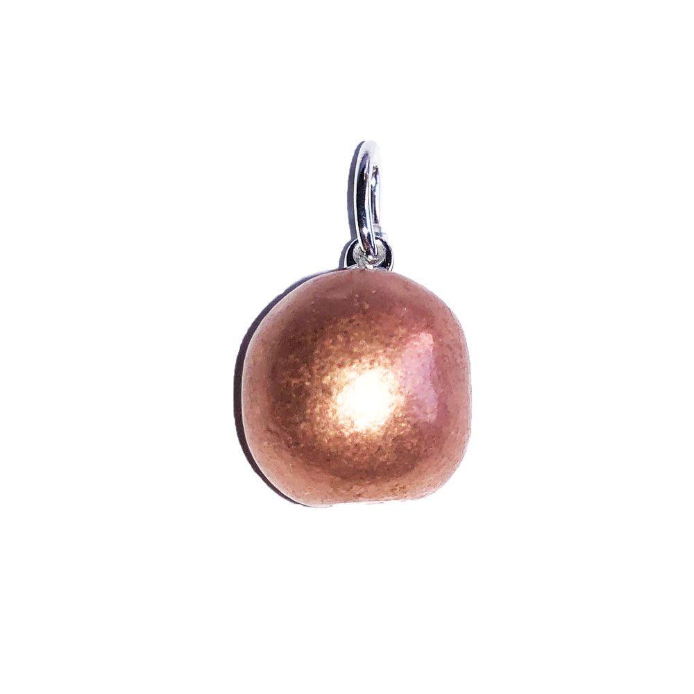 colgante cobre piedra rodada