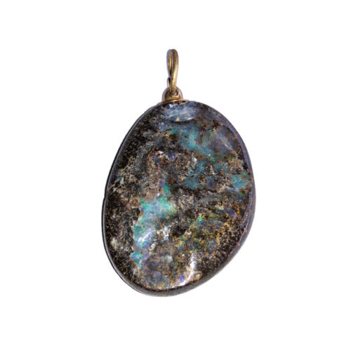 colgante ópalo de australia piedra rodada