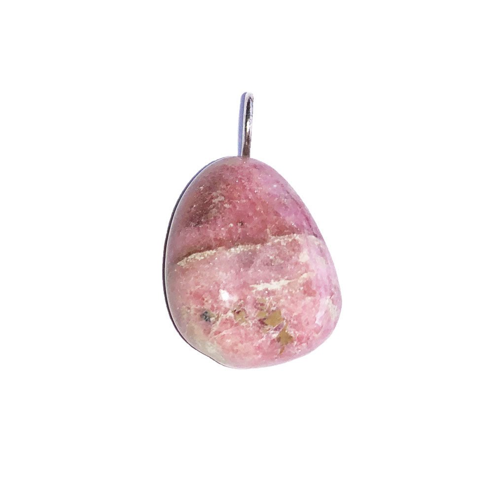 colgante rodonita piedra rodada