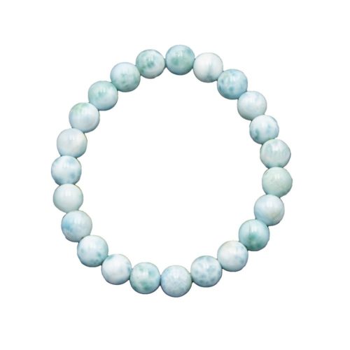 bracelet larimar pierres boules 8mm