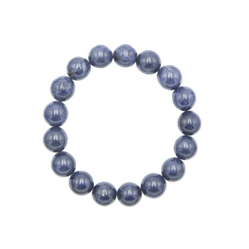 bracelet saphir pierres boules 10mm