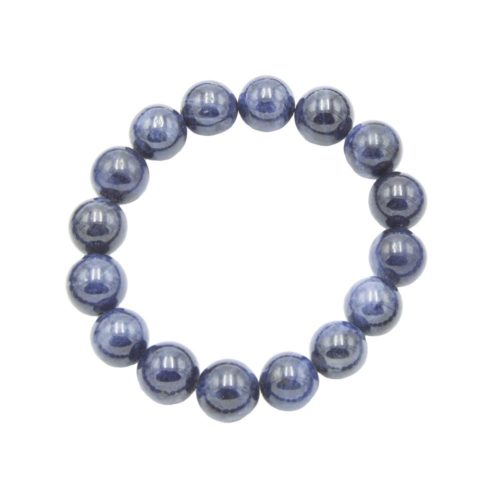 bracelet saphir pierres boules 12mm