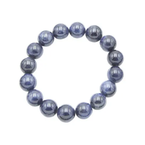 bracelet saphir pierres boules 12mm