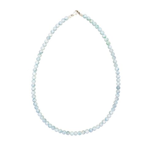 collier larimar pierres boules 6mm