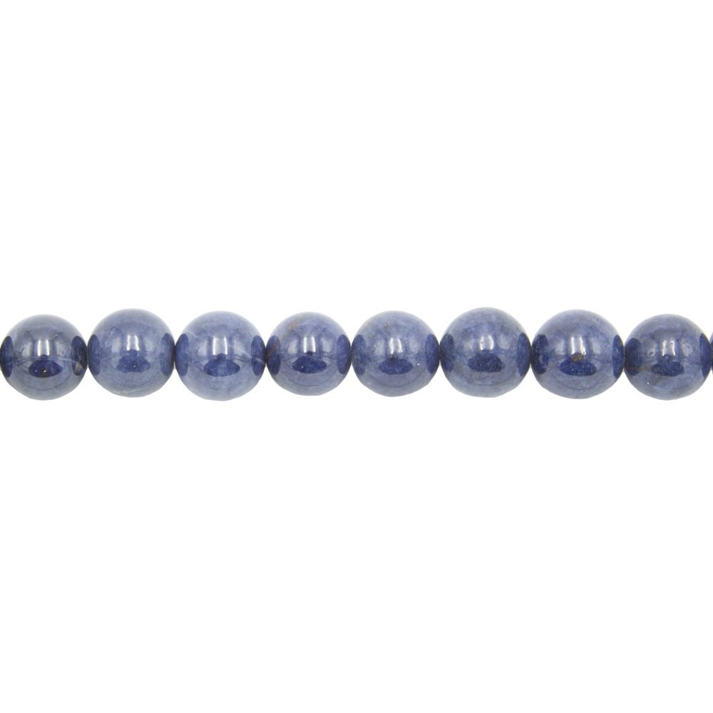 fil saphir pierres boules 12mm