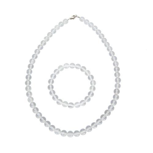 juego cristal de roca piedras bolas 8mm