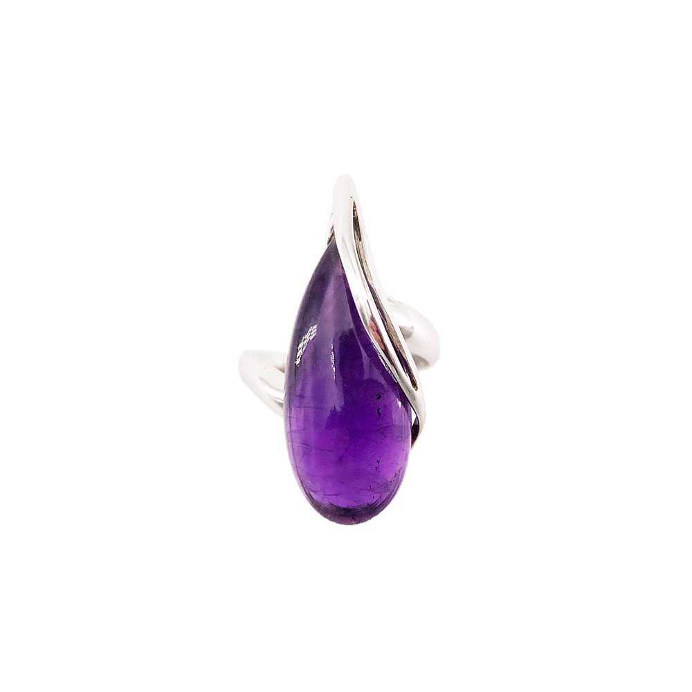 bague améthyste argent
