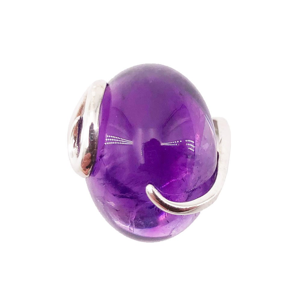 bague améthyste argent