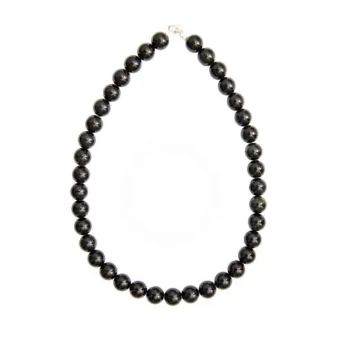 collier onyx pierres boules 12mm