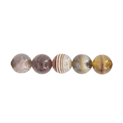 perle ronde agate botswana 10mm