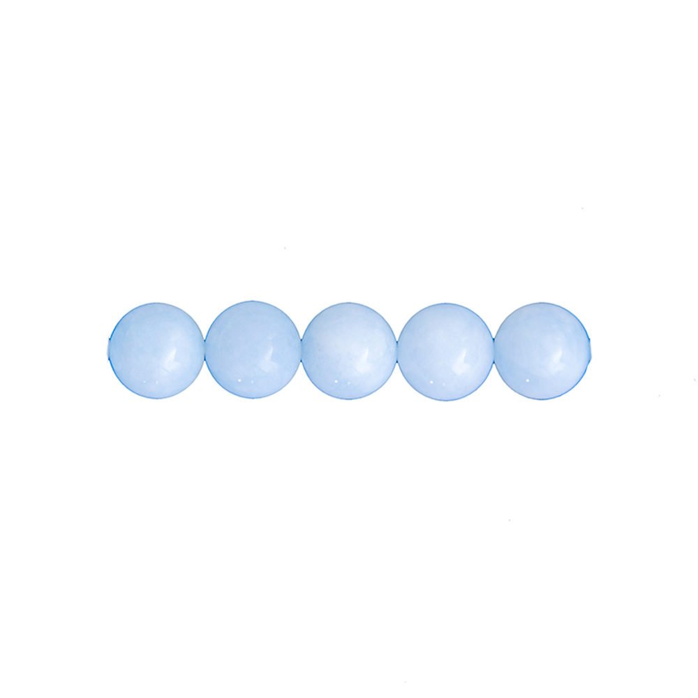 perle ronde aigue marine 8mm