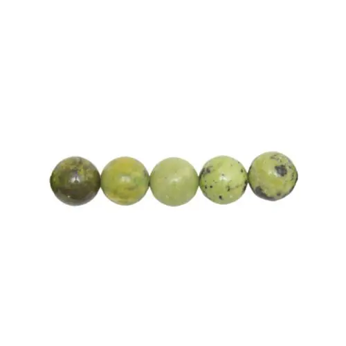 perle ronde chrysoprase citron 6mm