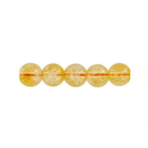 perle ronde citrine 14mm