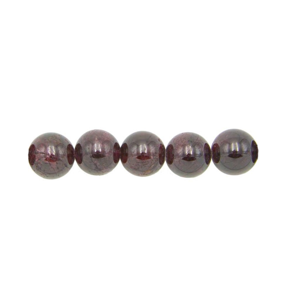 perle ronde grenat rouge 10mm