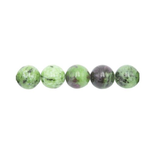 perle rubis sur zoisite 12mm