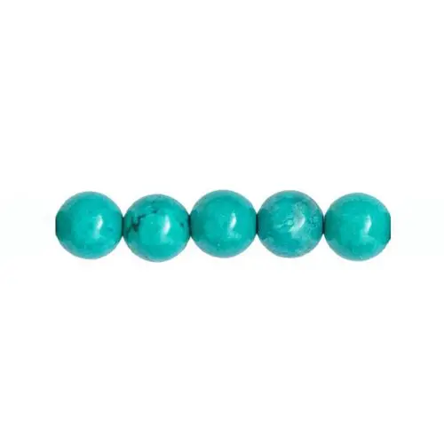 perle ronde turquoise 8mm
