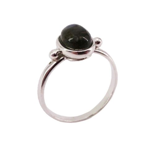 anillo labradorita plata