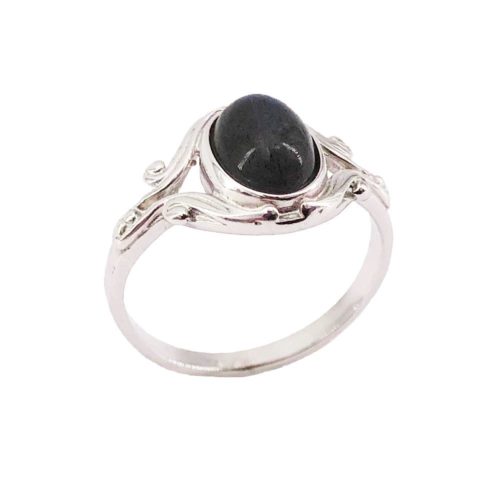 anillo labradorita plata