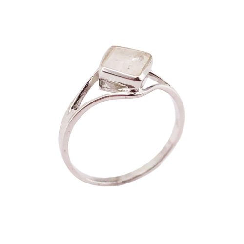 anillo piedra de luna plata
