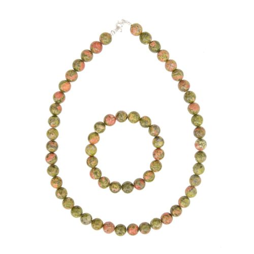 parure épidote 10mm