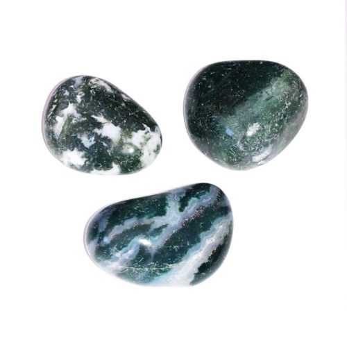 piedra rodada ágata musgosa