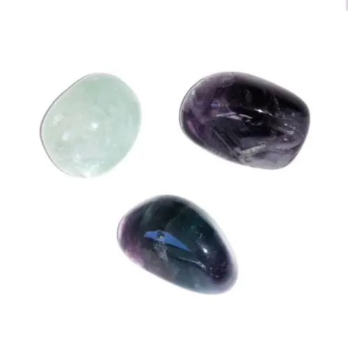 piedra rodada fluorita multicolor