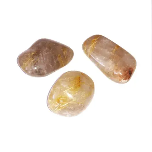 piedra rodada cuarzo rutilado