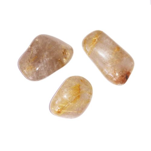 piedra rodada cuarzo rutilado