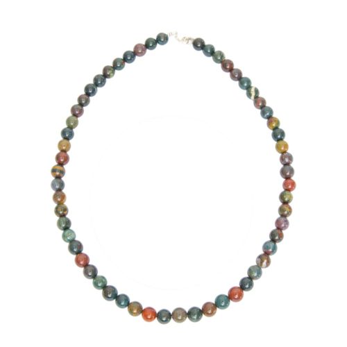 collier pierre de sang 8mm